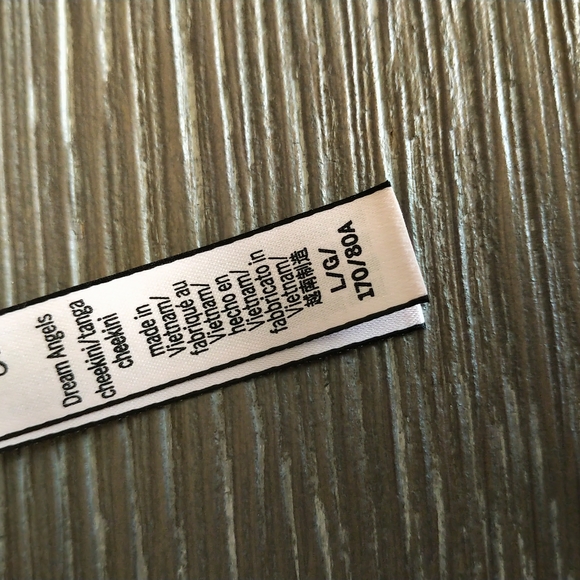 Victorias Secret Dream Angels Rhinestone Strappy Satin Shine Cheekini Panty - Picture 11 of 11